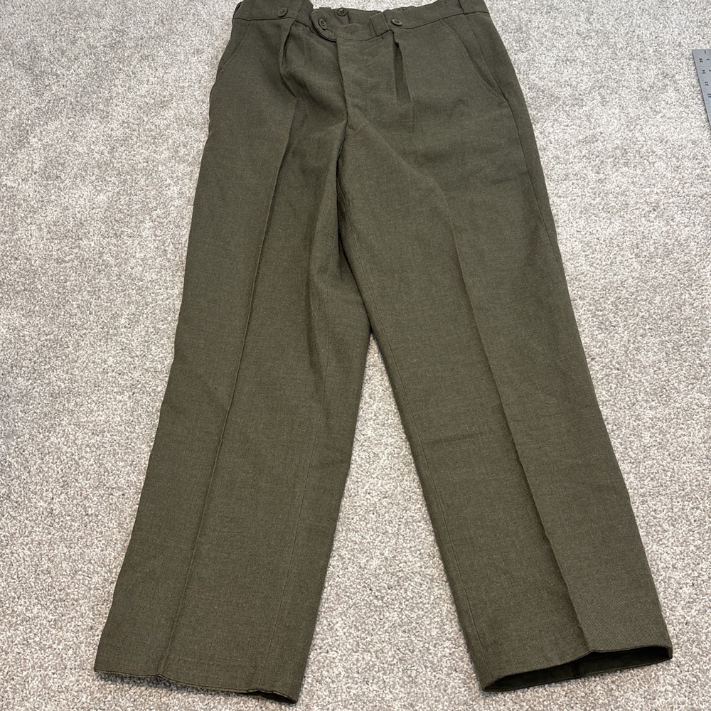 VINTAGE 1968 MILITARY‎ WOOL PANTS A.B.L. BEGETEX- 6DE  31 " WAIST, 28" INSEAM